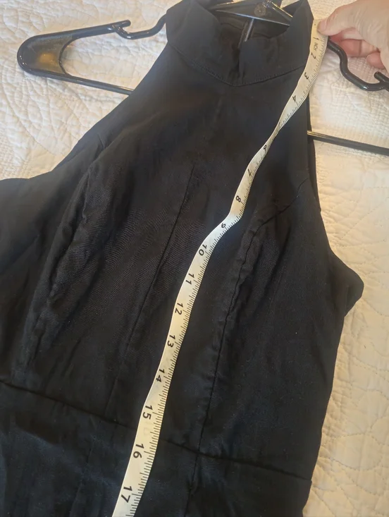 Antropologie Midi Black Dress XXS - Picture 4 of 7